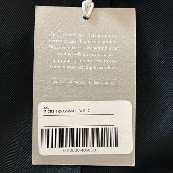 NWT Everlane Go Weave button down tank midi dress size 12 missing sash - Picture 10 of 12